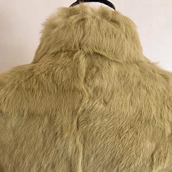 Vintage Soft-Lime Green Fur Jacket - Picture 5 of 9
